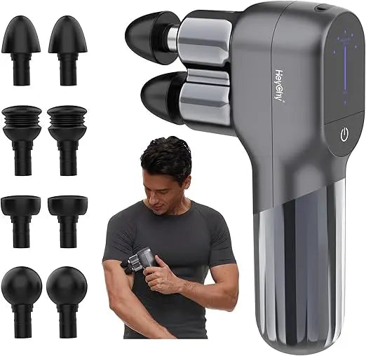 Portable Dual-Head Deep Tissue Muscle Massager for Relaxation
