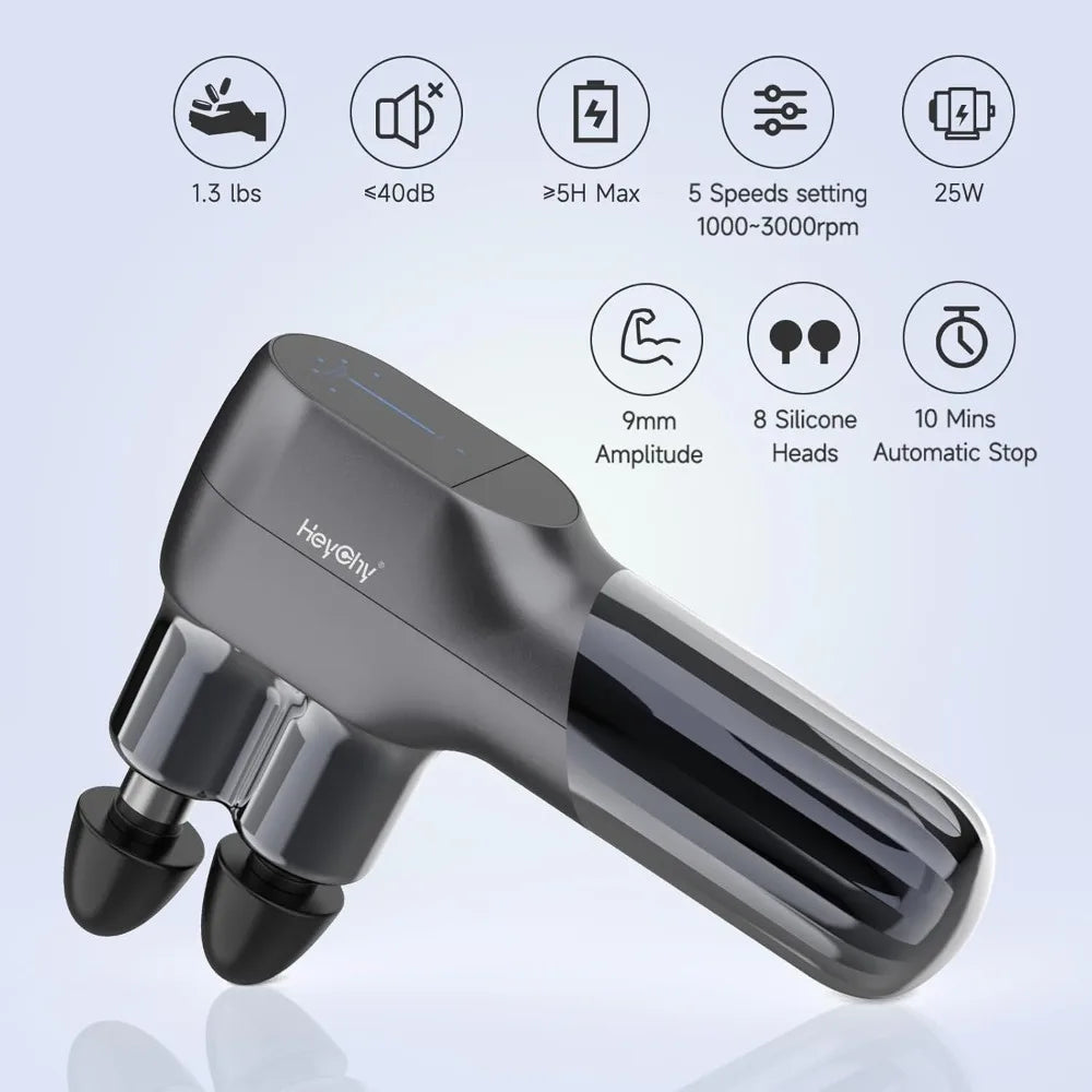 Portable Dual-Head Deep Tissue Muscle Massager for Relaxation