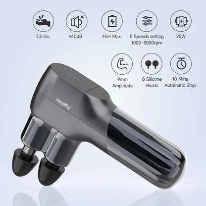 Portable Dual-Head Deep Tissue Muscle Massager for Relaxation